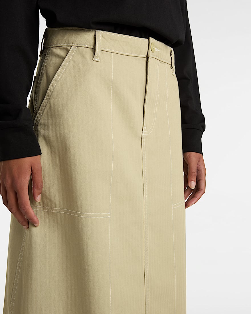 Codey Long Flare Utility Skirt