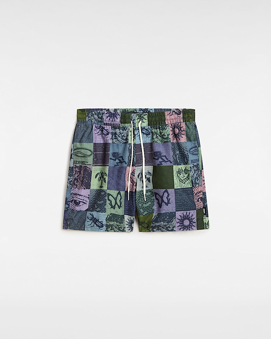 Primary Solid Elastic Boardshorts - 1