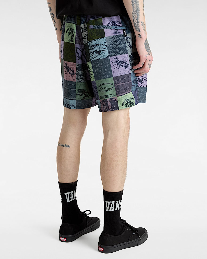 Primary Solid Elastic Boardshorts