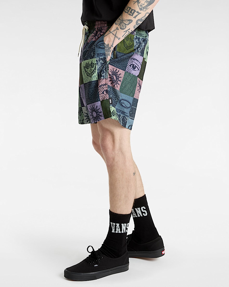 Primary Solid Elastic Boardshorts