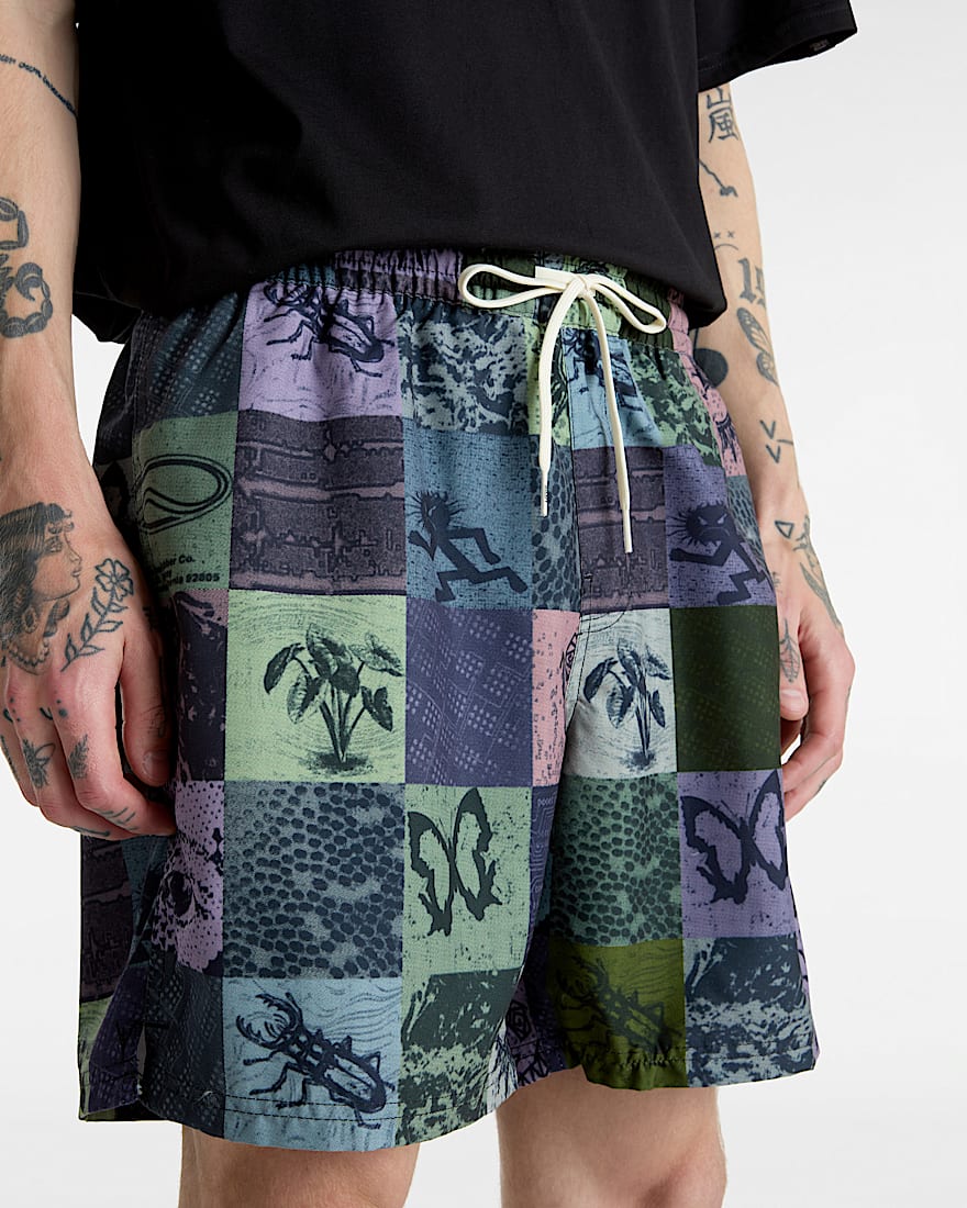 Primary Solid Elastic Boardshorts