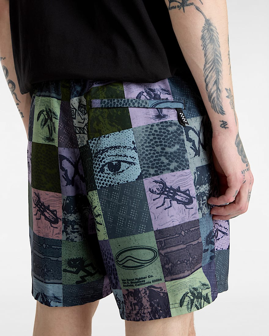 Primary Solid Elastic Boardshorts