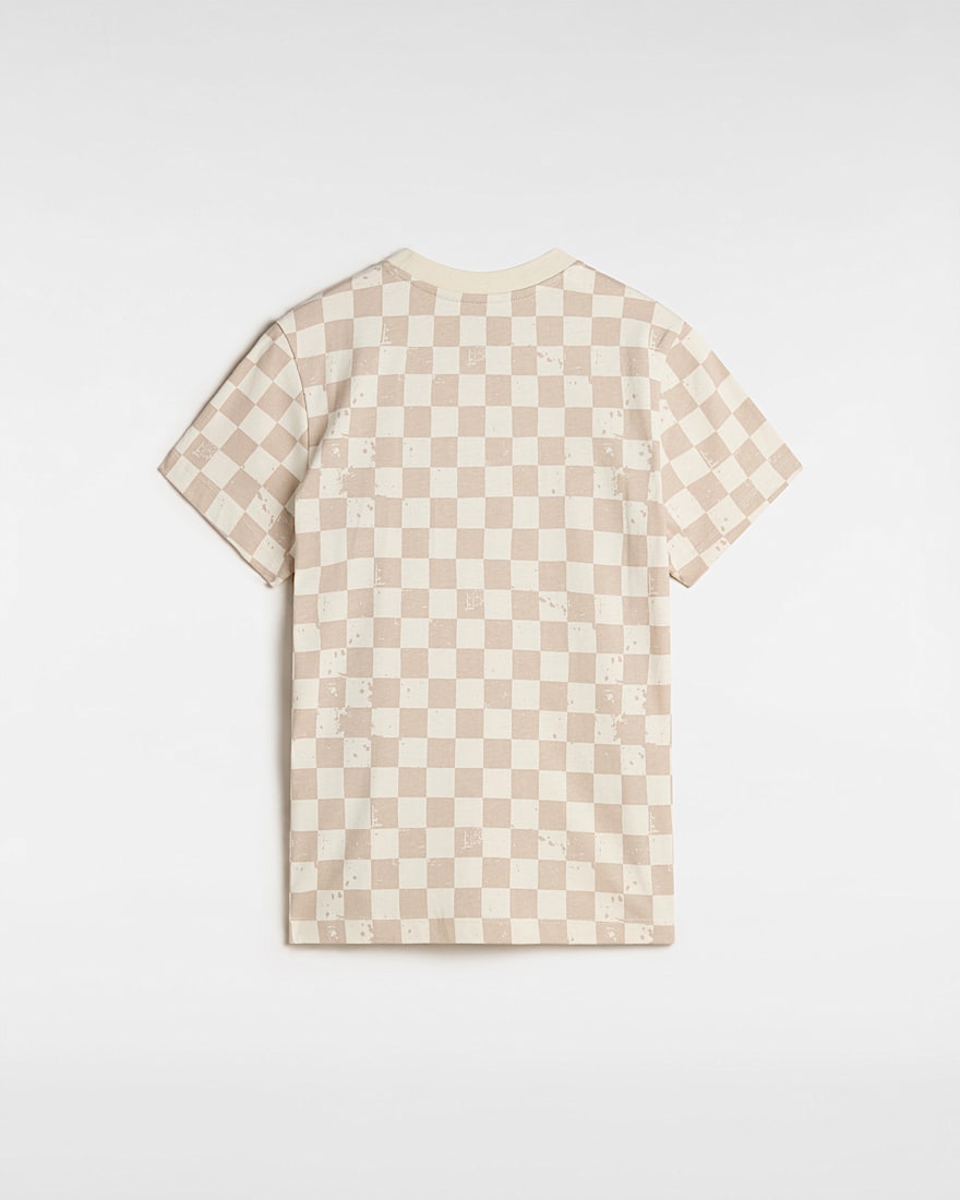 Allover Check Rundhals-T-Shirt