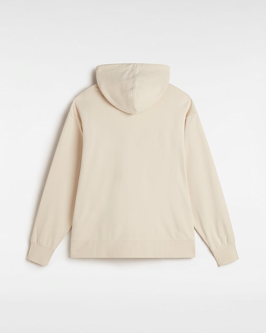 Premium Oversized Pullover Logo Hoodie VANS Beige ALT1