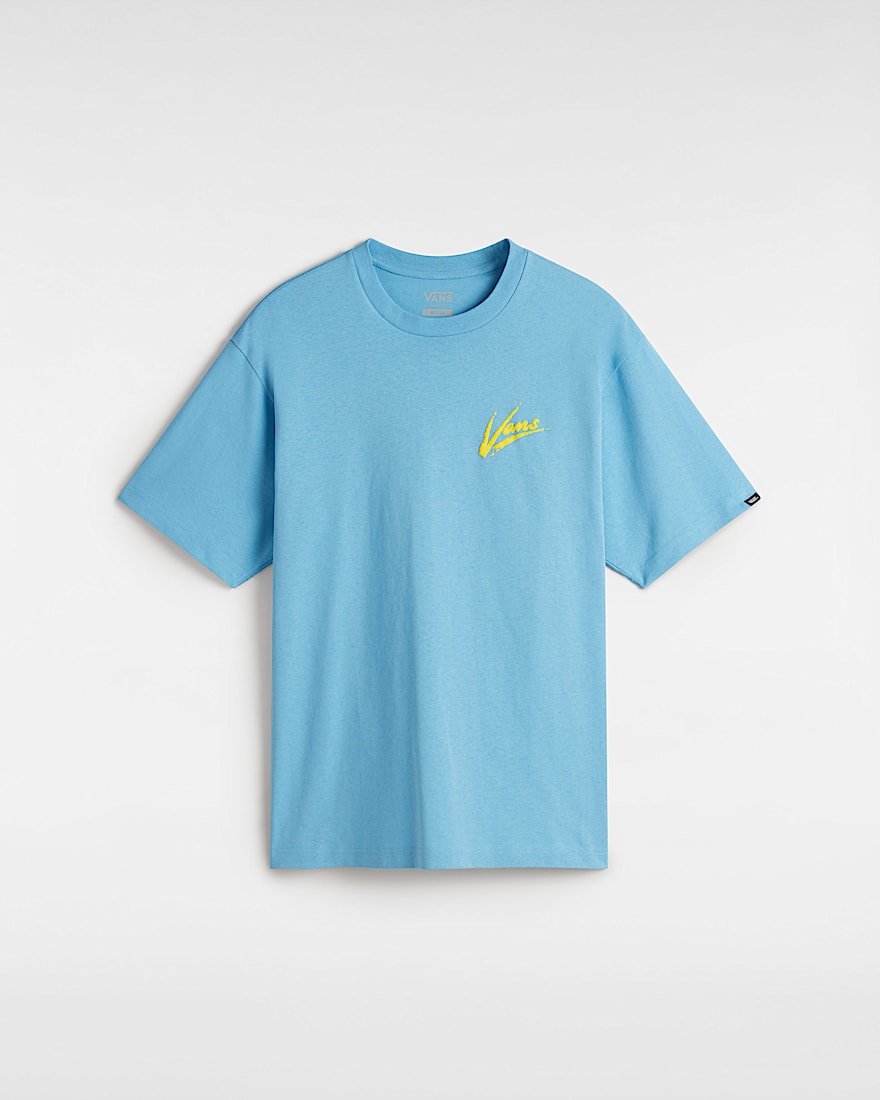 Brush Script TShirt VANS Blau HERO