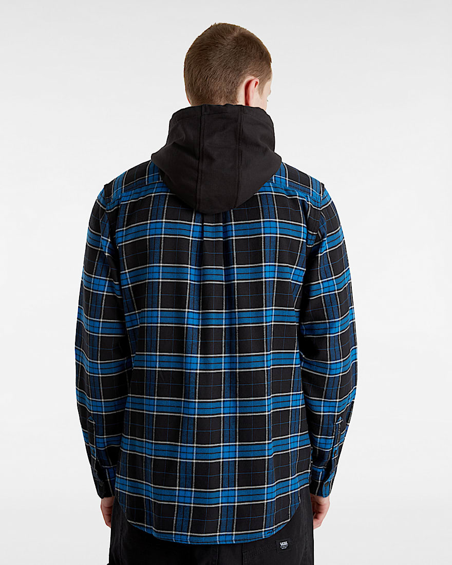 Parkway Hooded Long Sleeve Woven Shirt VANS Black ALT3