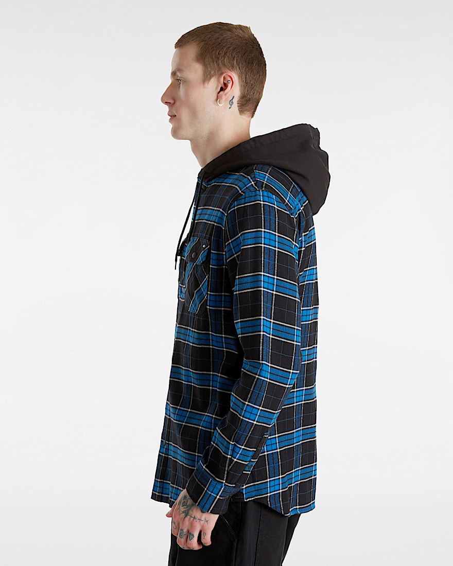 Parkway Hooded Long Sleeve Woven Shirt VANS Black ALT4