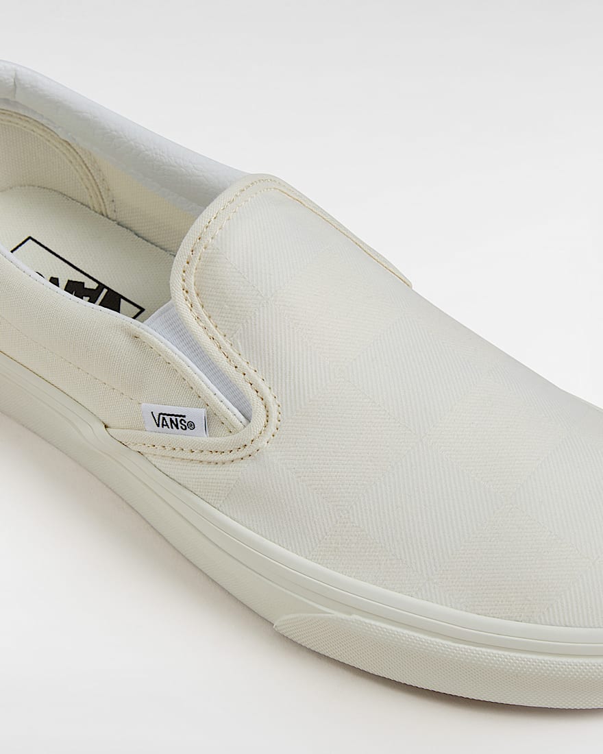 Classic SlipOn Checkerboard Schuhe VANS Wei ALT3