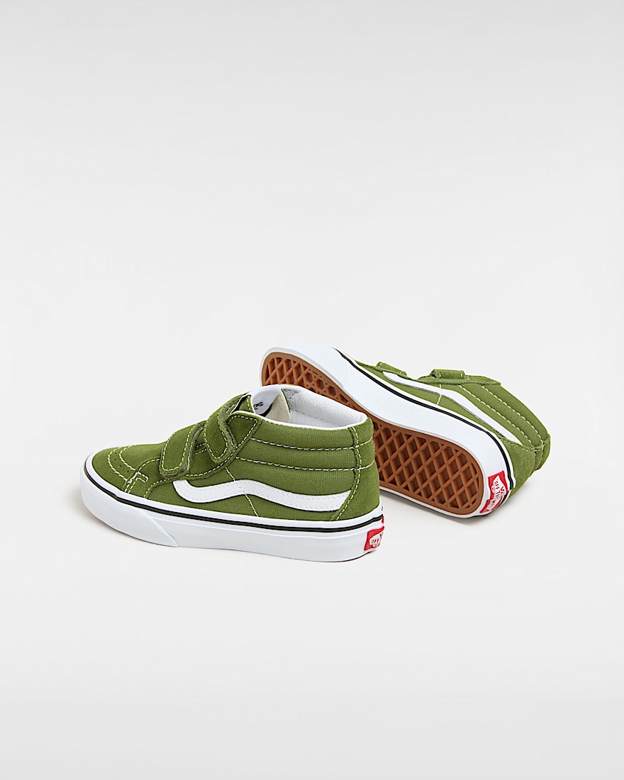 Kleine Kinder Sk8Mid Reissue Schuhe mit Klettverschluss 48 Jahre VANS Grn ALT2