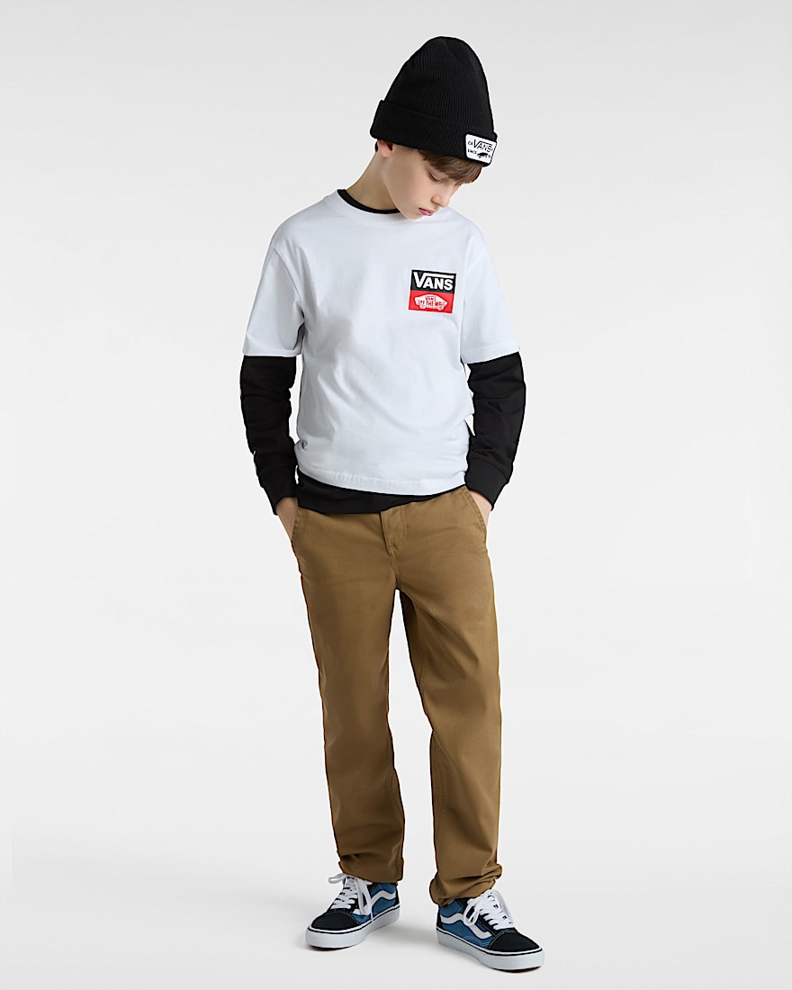 Jungen OG Logo TShirt 814 Jahre VANS Wei ALT3