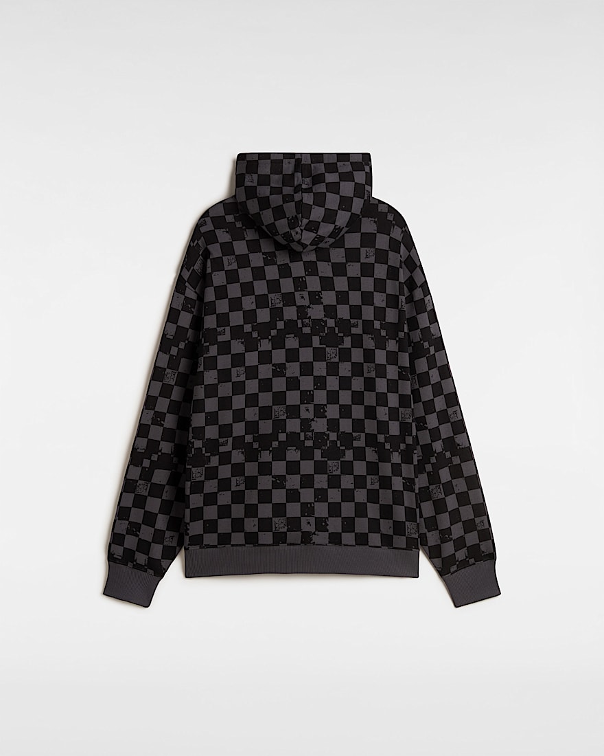 Allover Check Pullover Hoodie