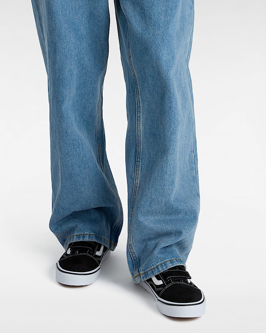 Old Skool Schuhe mit Klettverschluss VANS SchwarzWei ALT4