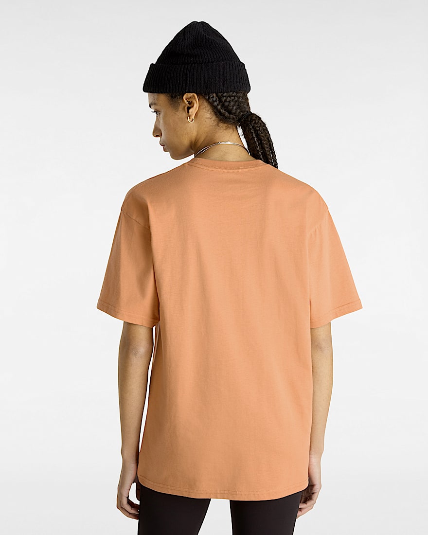 Left Chest Logo TShirt VANS Orange ALT3