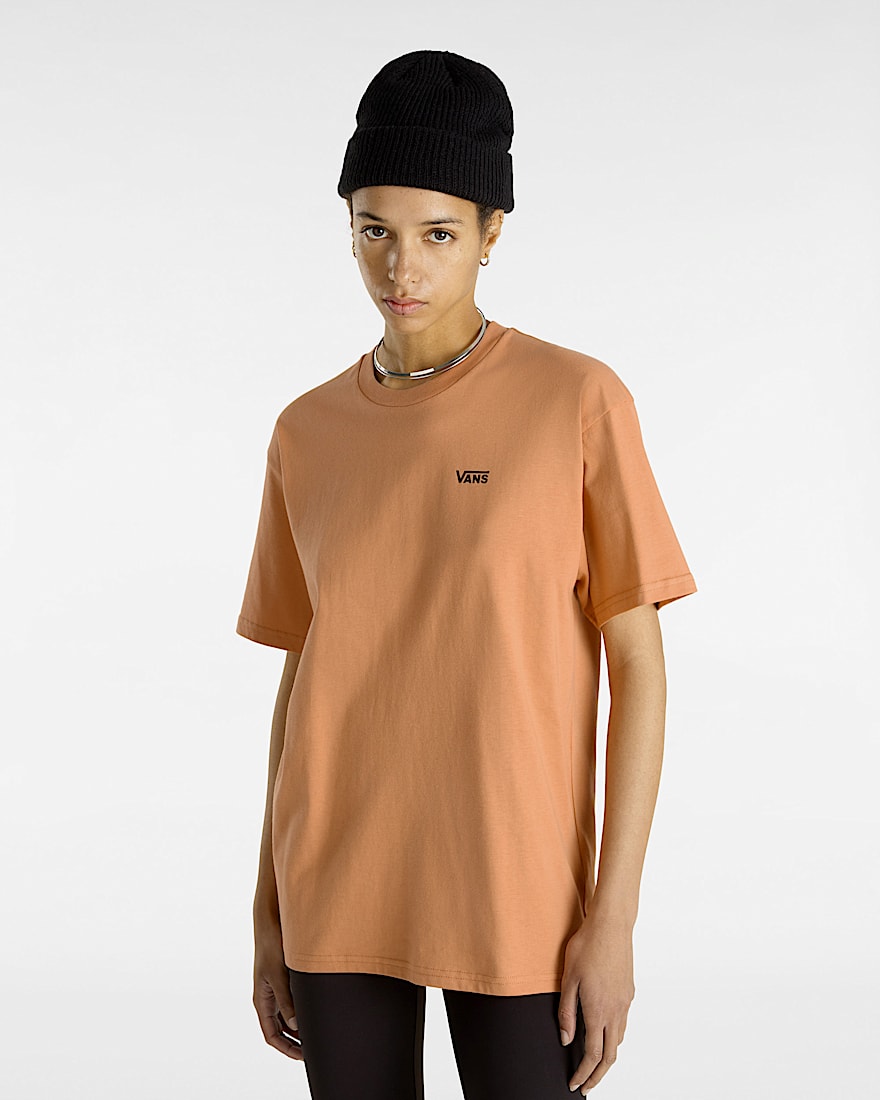 Left Chest Logo TShirt VANS Orange ALT2