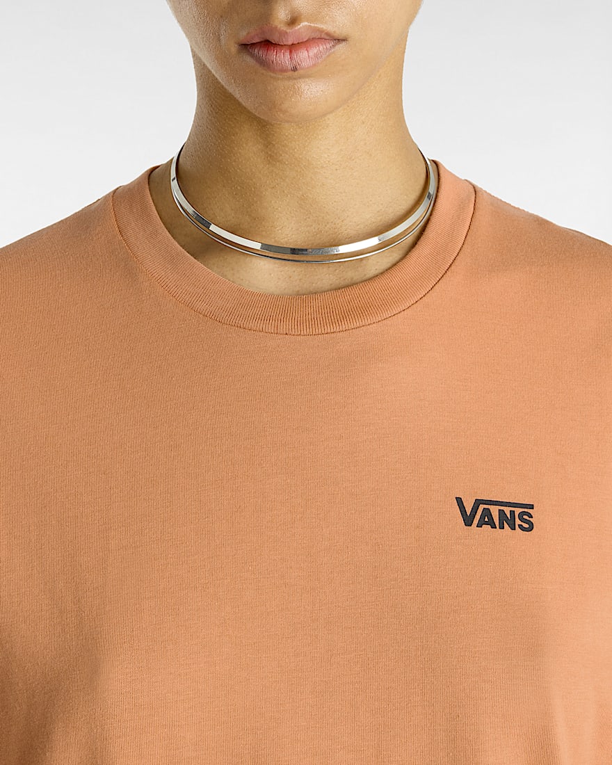 Left Chest Logo TShirt VANS Orange ALT5
