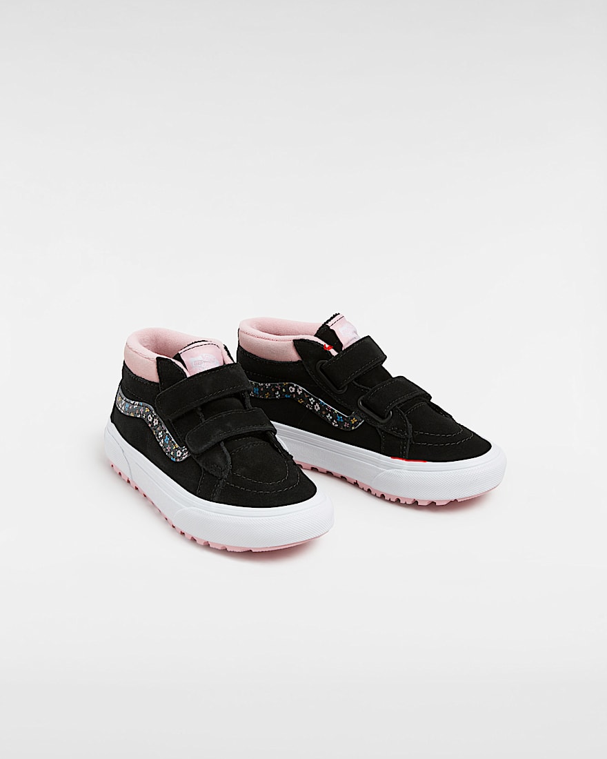 Kinder MTE Sk8Mid Reissue Schuhe mit Klettverschluss 48 Jahre VANS SchwarzRosa ALT1
