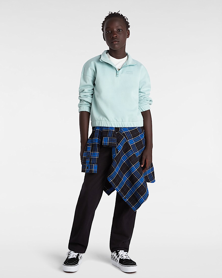 Sudadera de cuello alto con media cremallera de niña (8-14 años)