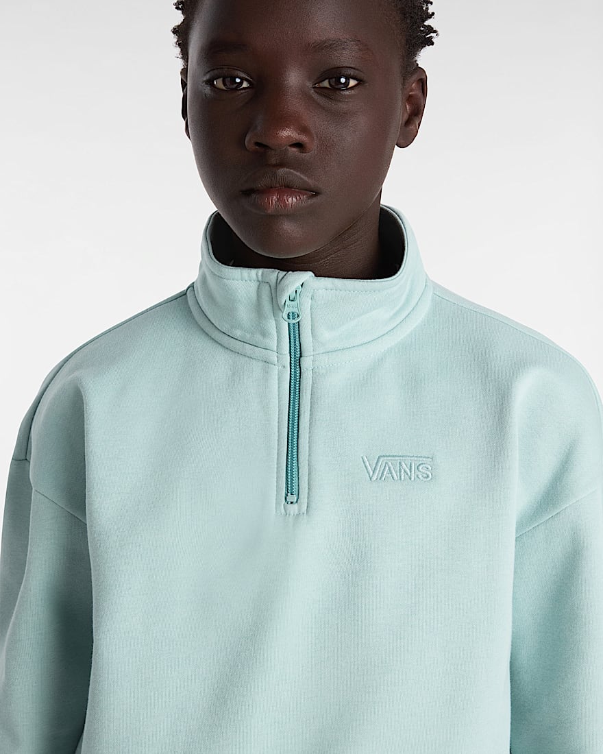 Sudadera de cuello alto con media cremallera de niña (8-14 años)