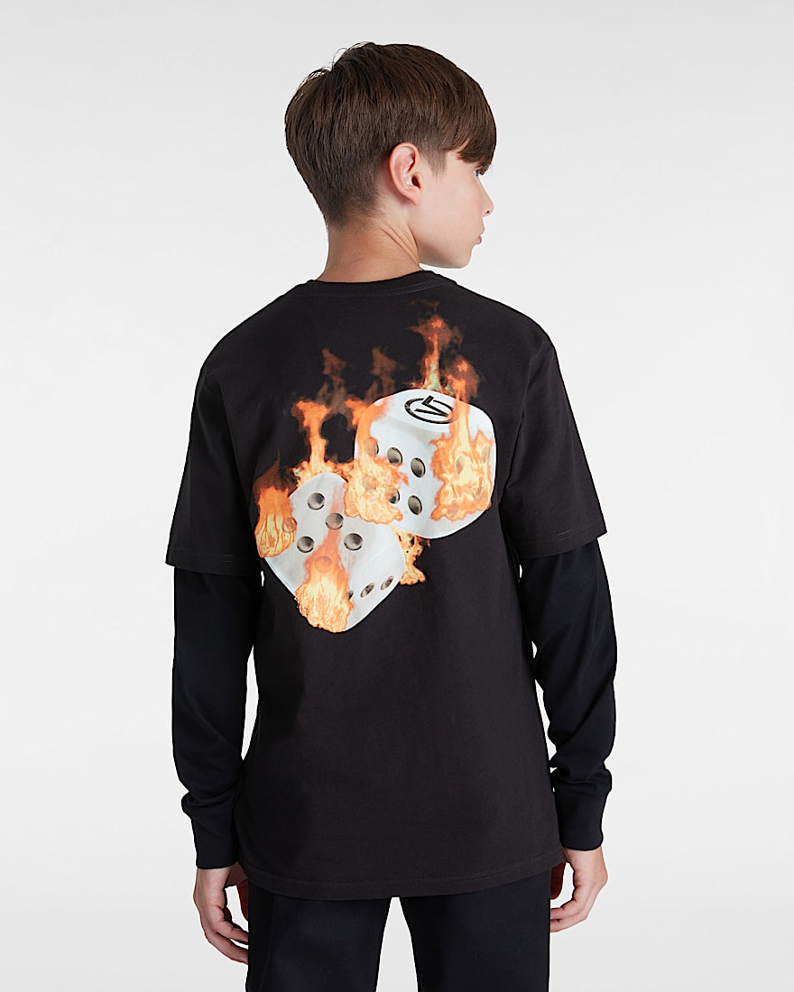 Kinder No Dice TShirt 814 Jahre VANS Schwarz ALT3