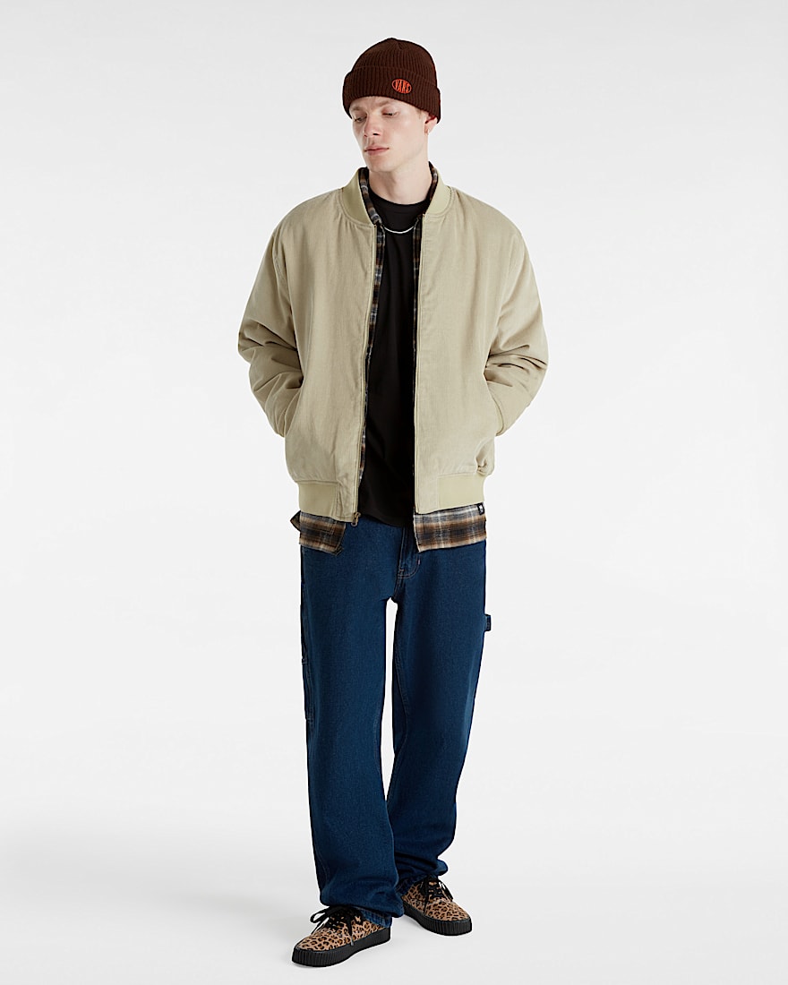 Skate Cord Bomber Jacket VANS Beige ALT5