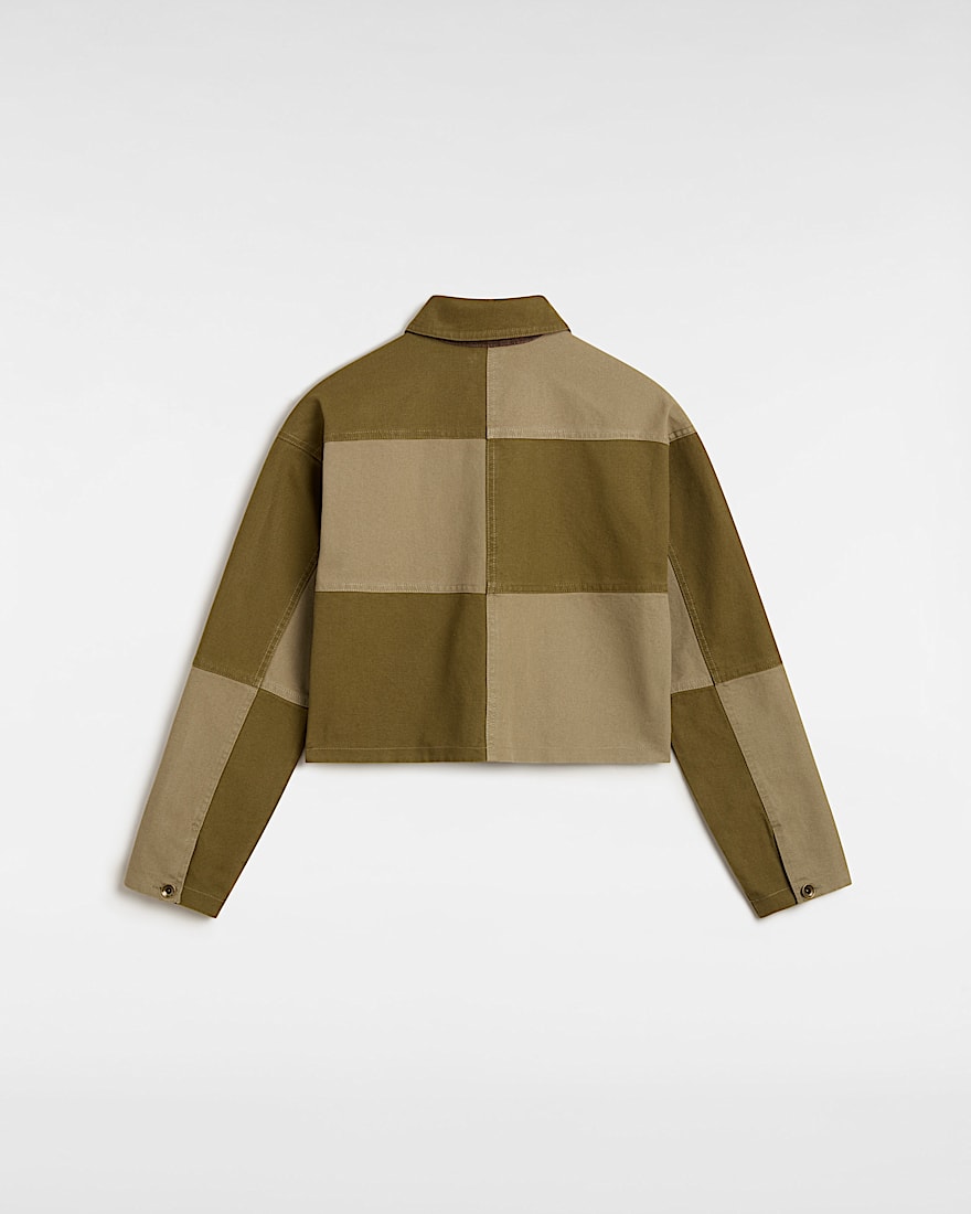 OTW Homme Girls Reversible Jacket Dark Olive VANS Grn ALT1