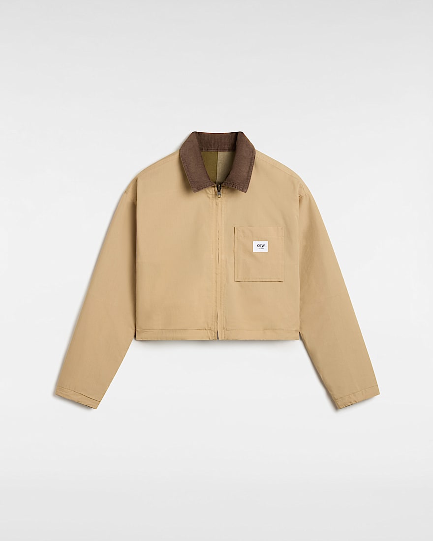 OTW Homme Girls Reversible Jacket Dark Olive VANS Grn ALT2