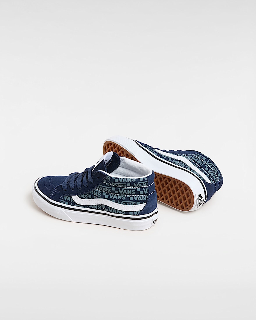 Kids Sk8Mid Shoes 48 Years VANS Blue ALT2