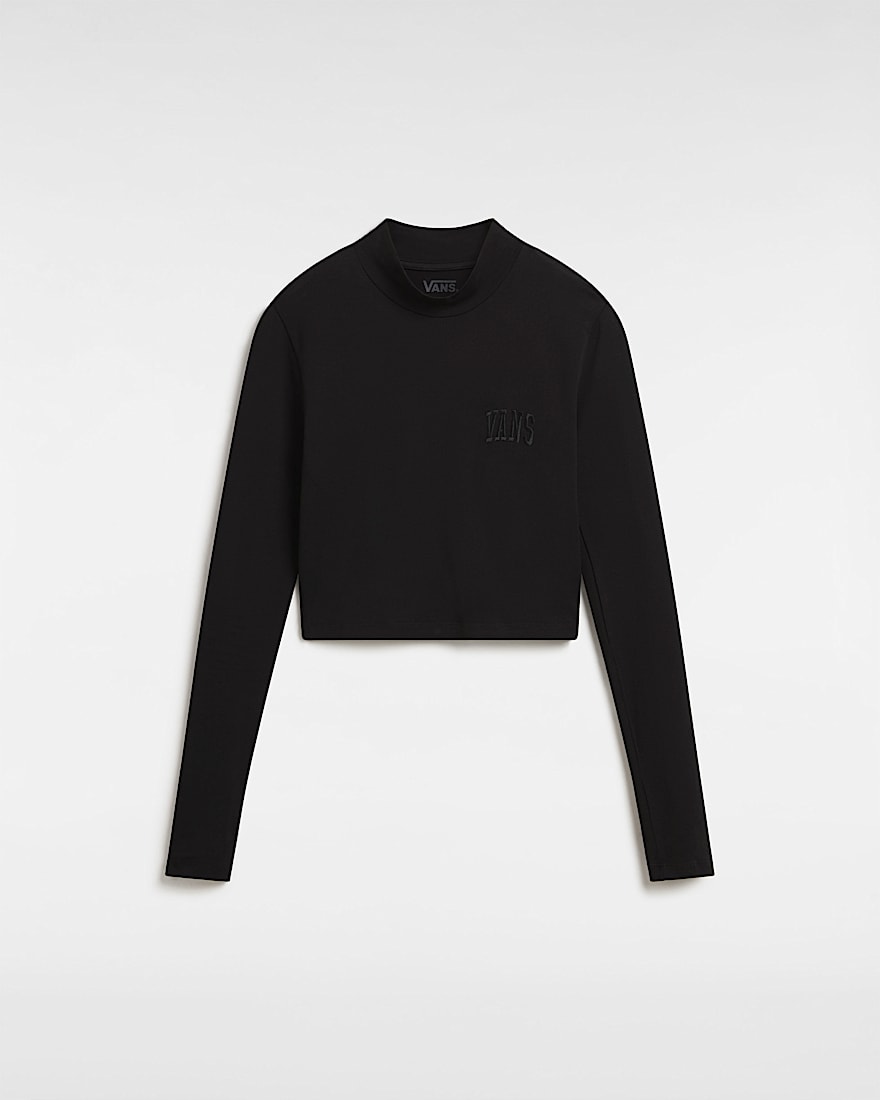 T-shirt z długim rękawem Mini Mock Neck - 1