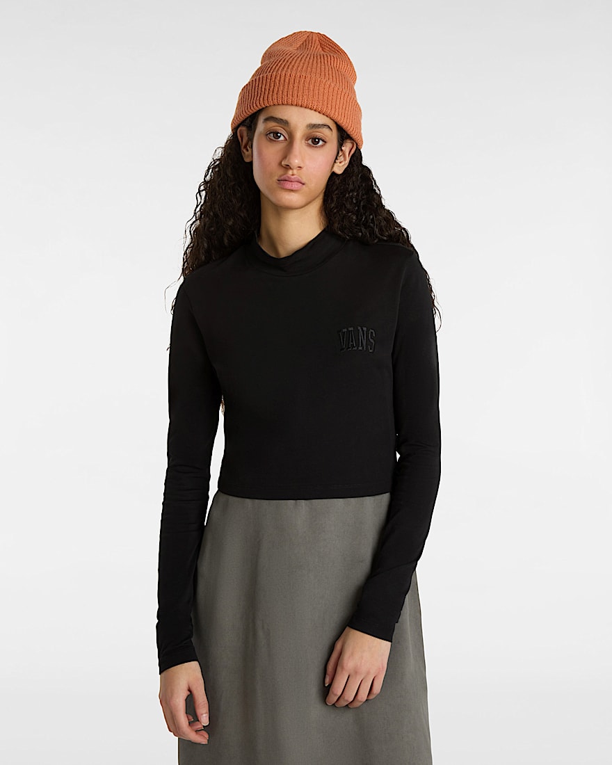 T-shirt z długim rękawem Mini Mock Neck