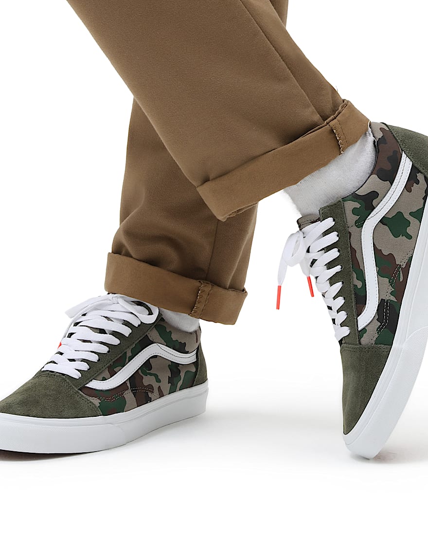 Camo Old Skool Shoes VANS Green ALT2