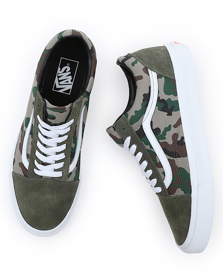 Camo Old Skool Shoes VANS Green ALT1