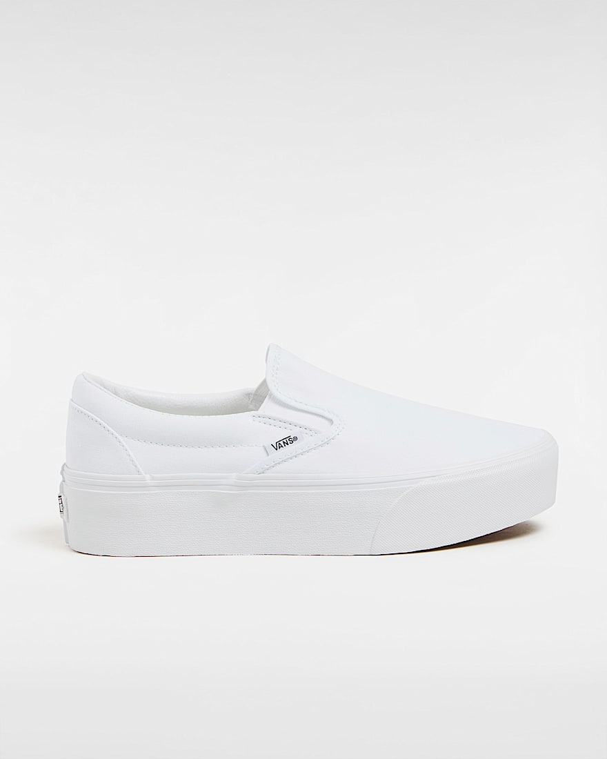 Classic SlipOn Stackform Shoes VANS White HERO