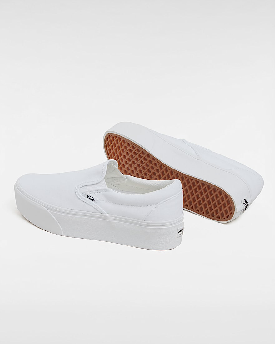 Classic SlipOn Stackform Shoes VANS White ALT2