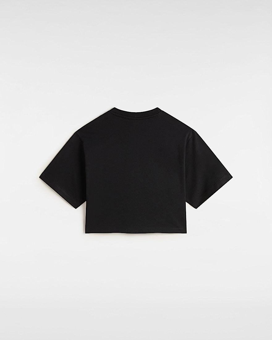 Kinder Salton Crop TShirt 814 Jahre VANS Schwarz ALT1