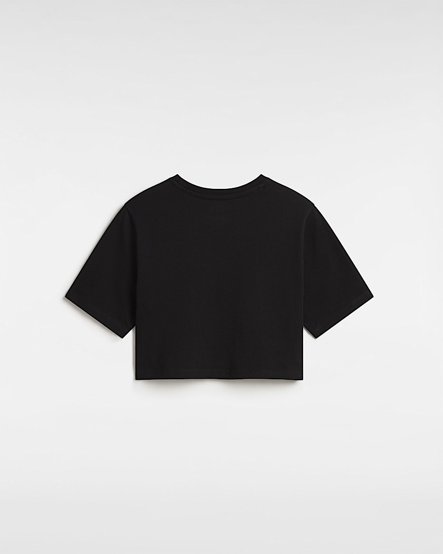 Flying V Crop RundhalsTShirt VANS Schwarz ALT1