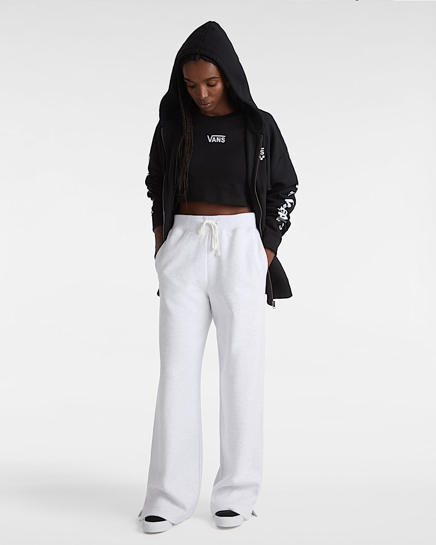 Flying V Crop RundhalsTShirt VANS Schwarz ALT4