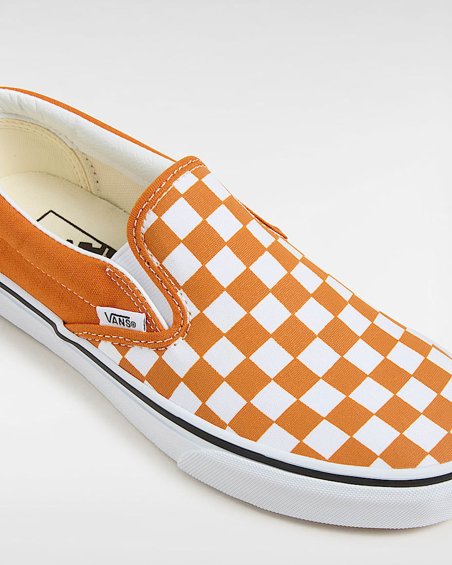 SlipOn Checkerboard Schuhe VANS Orange ALT3