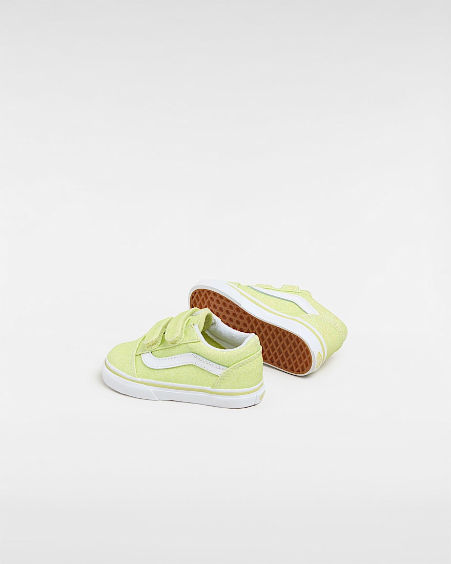 Old Skool Glitter Peuterschoenen met klittenband (1-4 jaar)