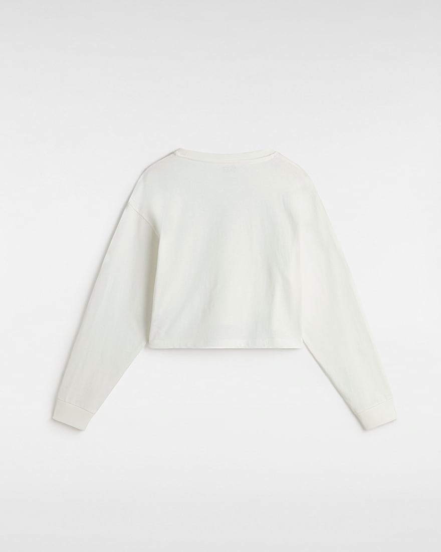 Retro V Hook and Loop Relaxed Long Sleeve Crop TShirt VANS Wei ALT1