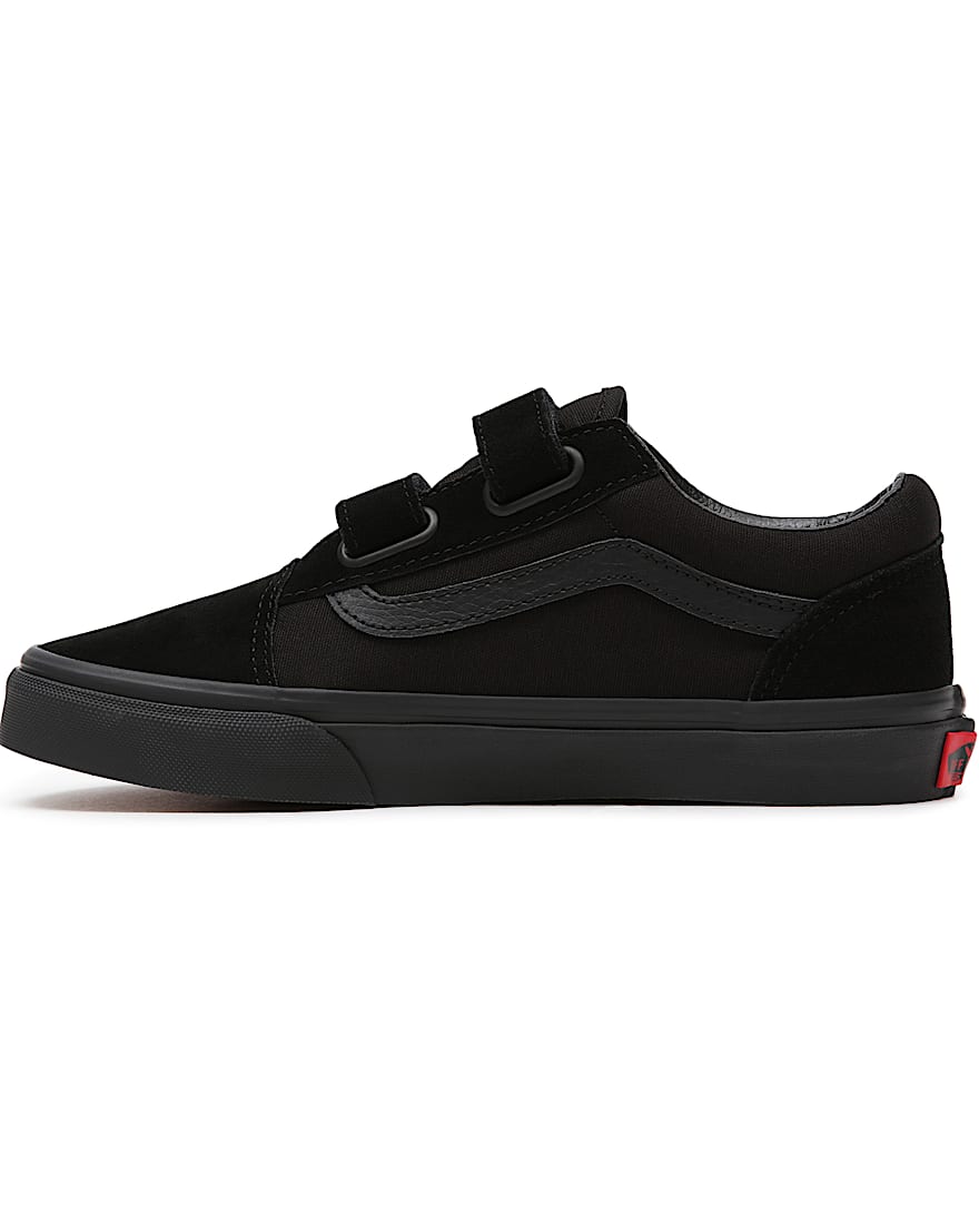 Jugendliche Old Skool Schuhe mit Klettverschluss 814 Jahre VANS Schwarz ALT4