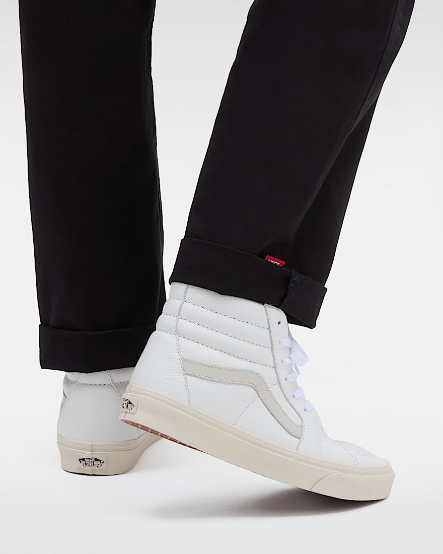 Sk8Hi Premium Lederschuhe VANS Wei ALT4