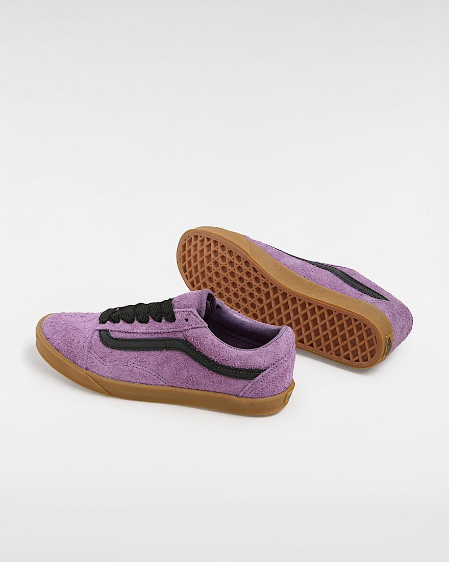Old Skool Lowpro Hairy Wildlederschuhe VANS Violett ALT2