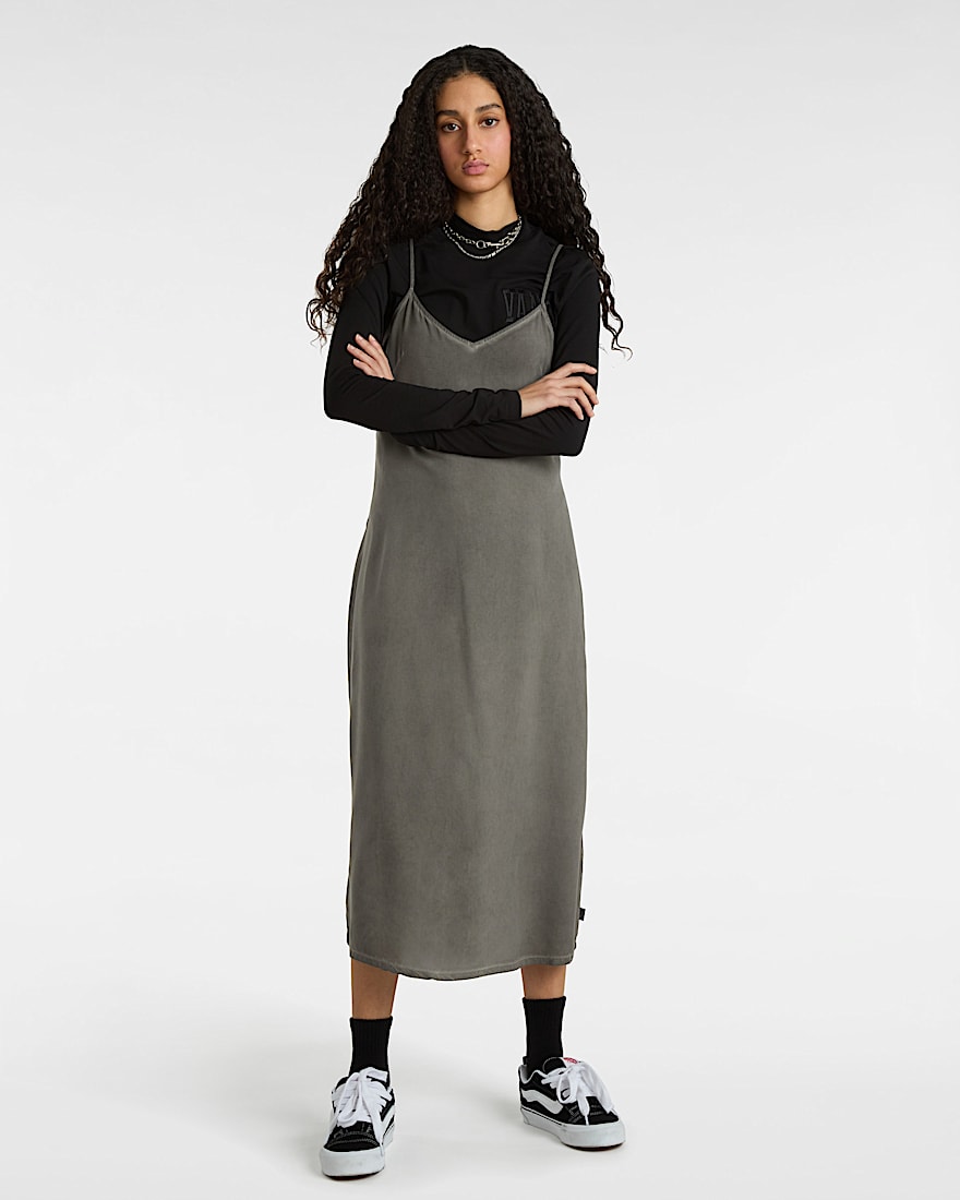 Campbell Slip Dress VANS Black ALT5