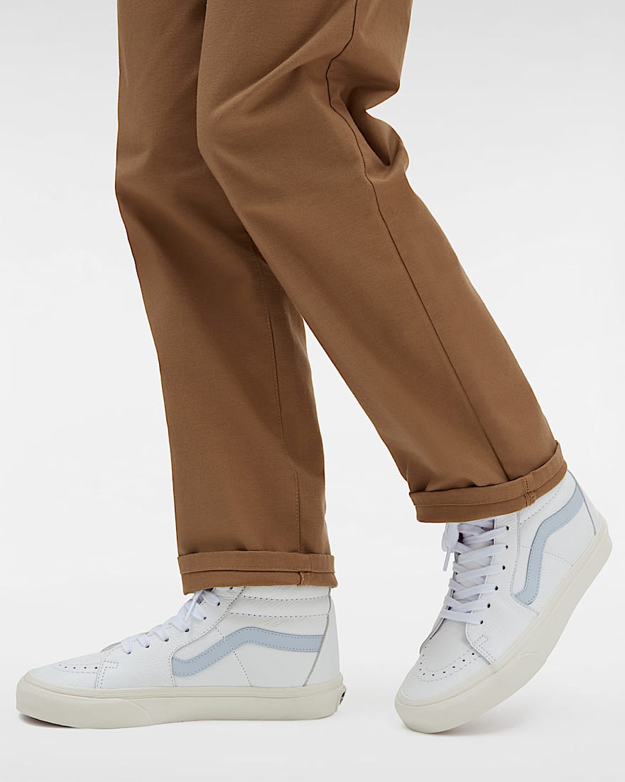 Sk8Hi Premium Lederschuhe VANS WeiBlau ALT4