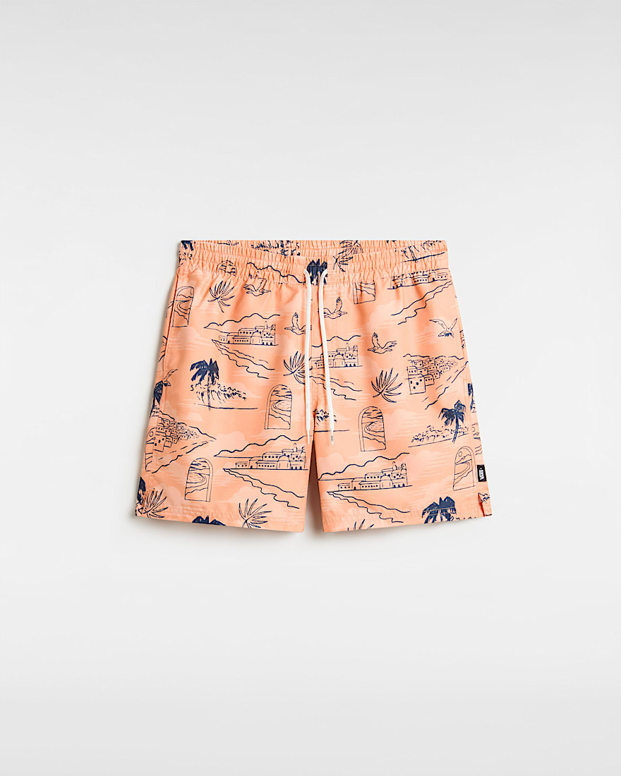 Primary Print Elastic Boardshorts VANS Orange HERO