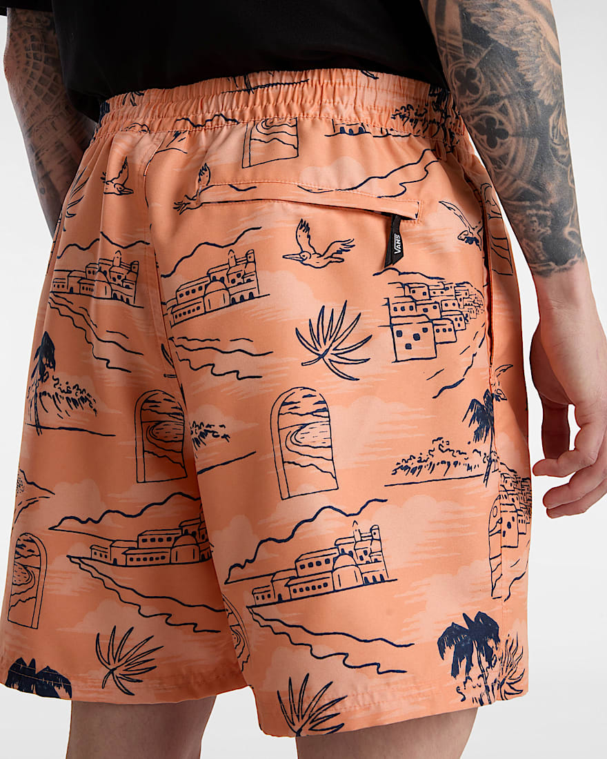 Primary Print Elastic Boardshorts VANS Orange ALT7