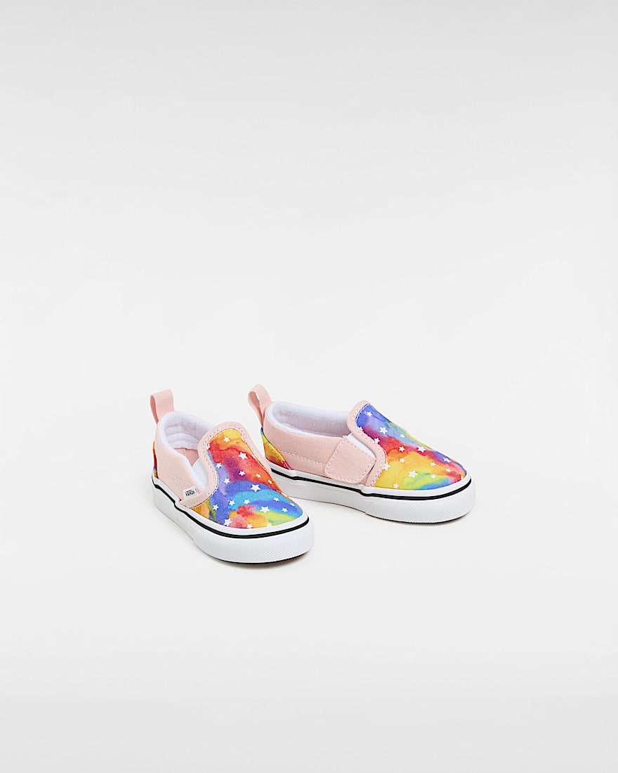 Kleinkinder SlipOn V Glitter Schuhe mit Klettverschluss 14 Jahre VANS Rosa ALT1