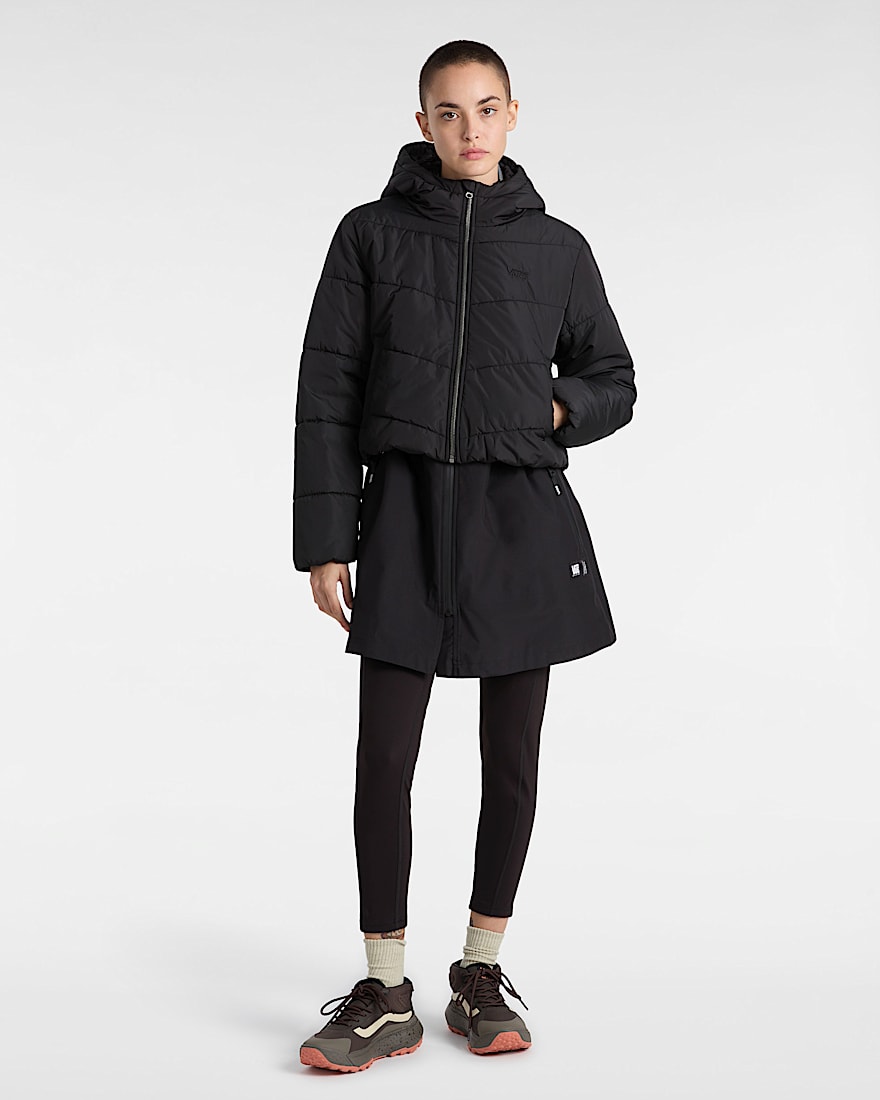 MTE Foundry Crop Steppjacke mit Kapuze VANS Schwarz ALT5