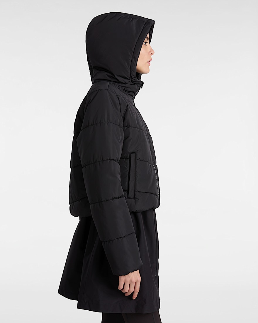 MTE Foundry Crop Steppjacke mit Kapuze VANS Schwarz ALT4