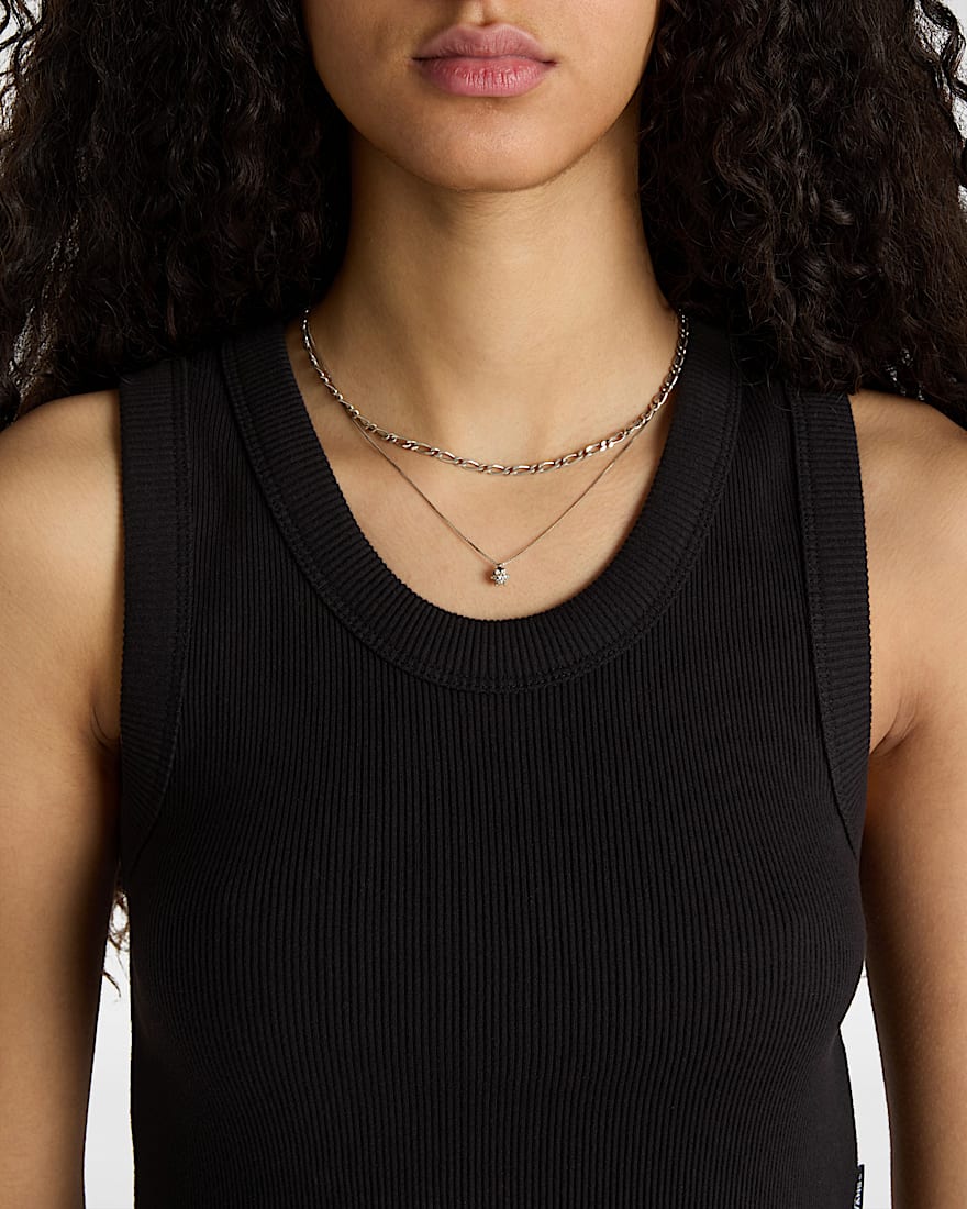 Drew Rib Tanktop VANS Schwarz ALT6